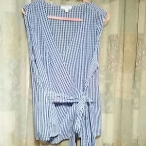 Beach lunch lounge gingham top